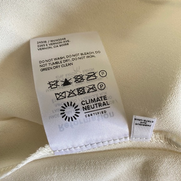 NWT Reformation Bray Dress, Ivory Wedding Dress, Twist Front Formal Gown, Size 8 - Picture 10 of 11